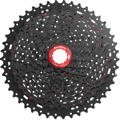 SunRace MX8 11 Speed Shimano - SRAM MTB Cassette - Black - Chrome - 11-46t, Black - Chrome